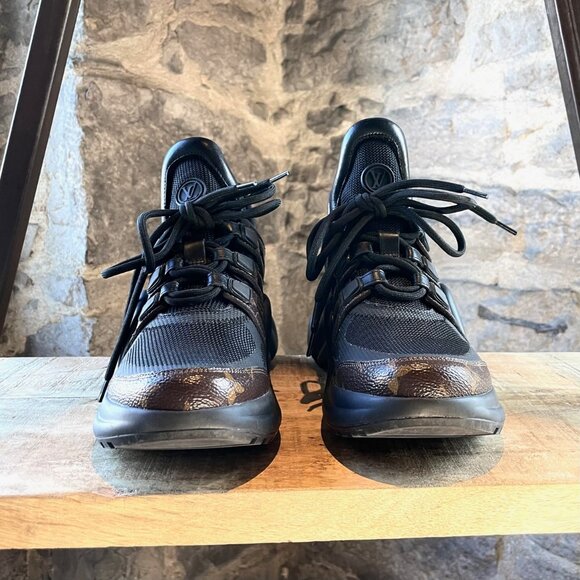 Louis Vuitton Black Monogram Archlight Chunky Sneakers - Picture 3 of 12